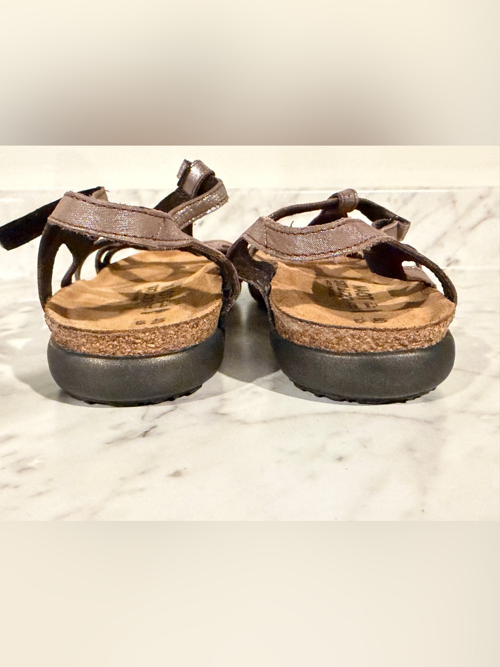 Naot Dorith Sandal - Elegant Flats Collection - Silver Threads - Size 9-9.5 - Picture 13 of 13